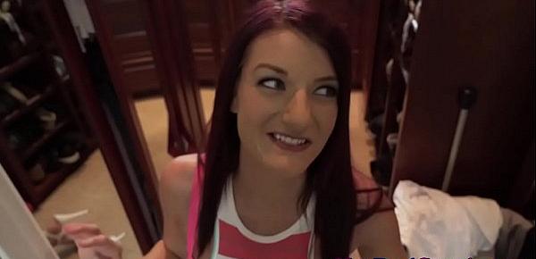  Teen stepdaughter doggystyled in pov